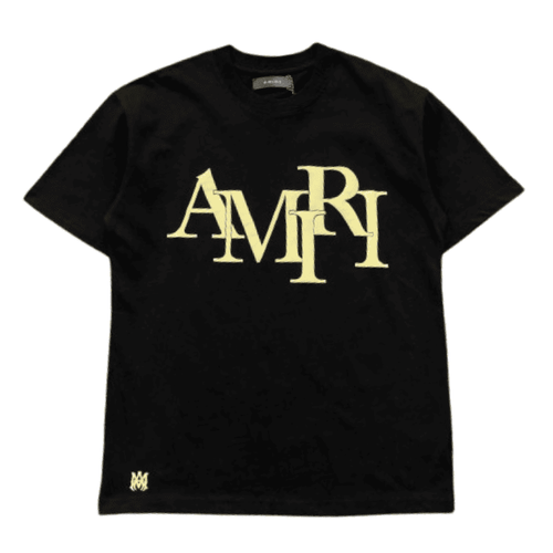 T-shirt à logo décalé Amiri