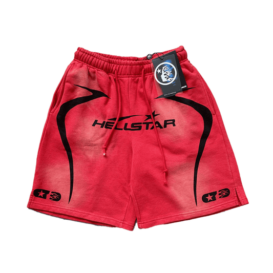 Hellstar Warm Up Shorts Red - HYPER LIST