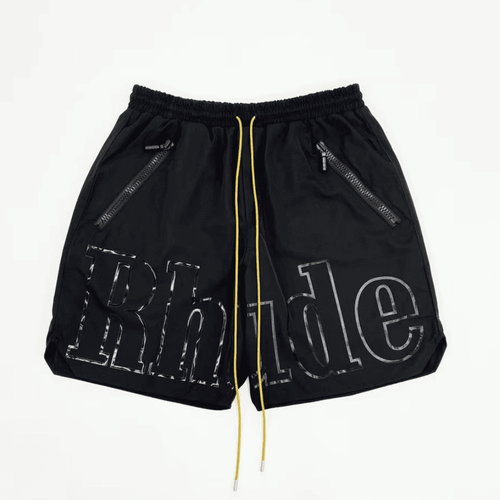 Rhude RH Logo Shorts All Black - HYPER LIST