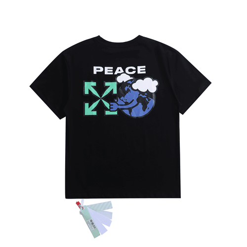 Camiseta Off-White Peace Worldwide Black - HYPER LIST