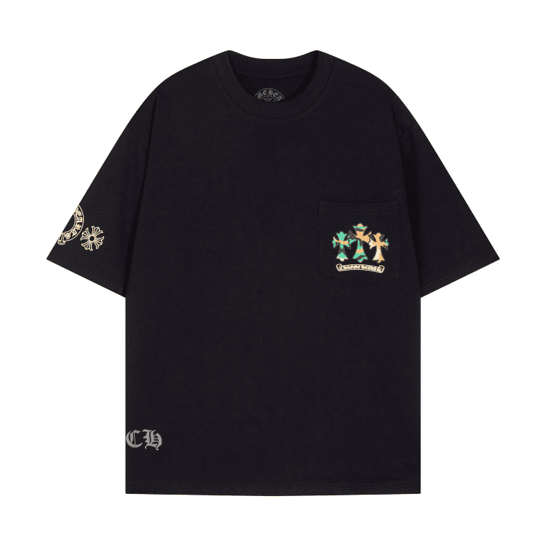 Camiseta Chrome Hearts Cemetery Cross Logo - HYPER LIST