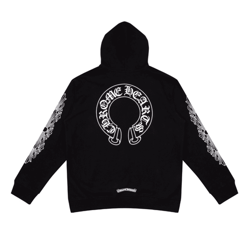 Moletom Chrome Hearts Horseshoe Floral Preto - HYPER LIST
