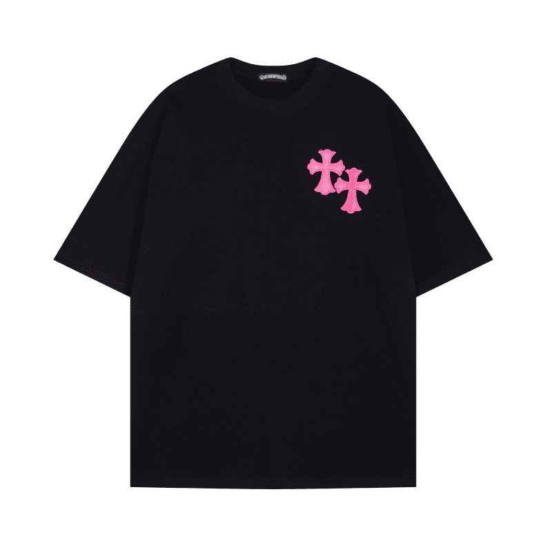 Camiseta Chrome Hearts Pink Cross - HYPER LIST