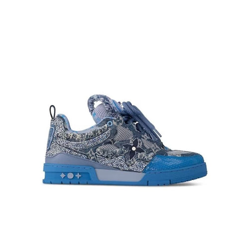 Louis Vuitton Skate Sneaker Blue Swarovski Monogram - HYPER LIST