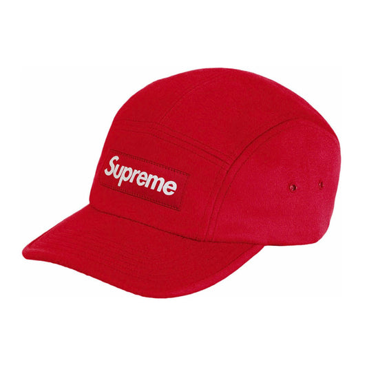 Boné Supreme Washed Chino Twill Camp Red - HYPER LIST