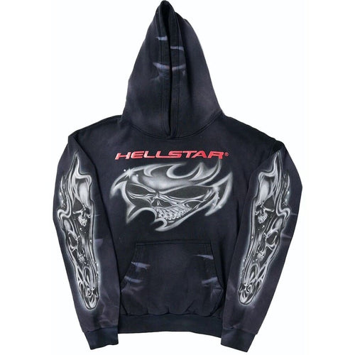 Hellstar Airbrushed Skull Hoodie