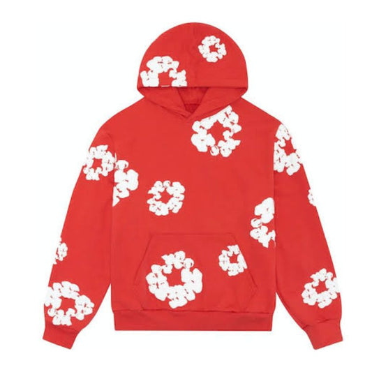 Moletom Denim Tears The Cotton Wreath Red - HYPER LIST