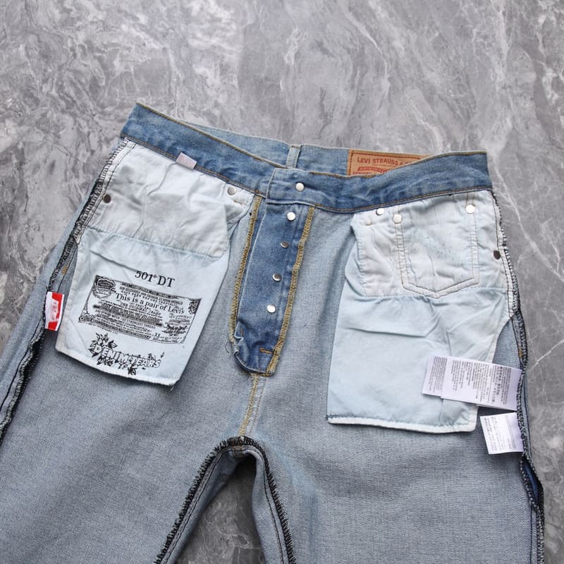 Calça Denim Tears x Levi's Cotton Wreath Jean Ligh Wash - HYPER LIST