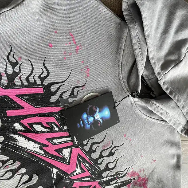 Hellstar Future Flame Grey/Pink Sweatshirt