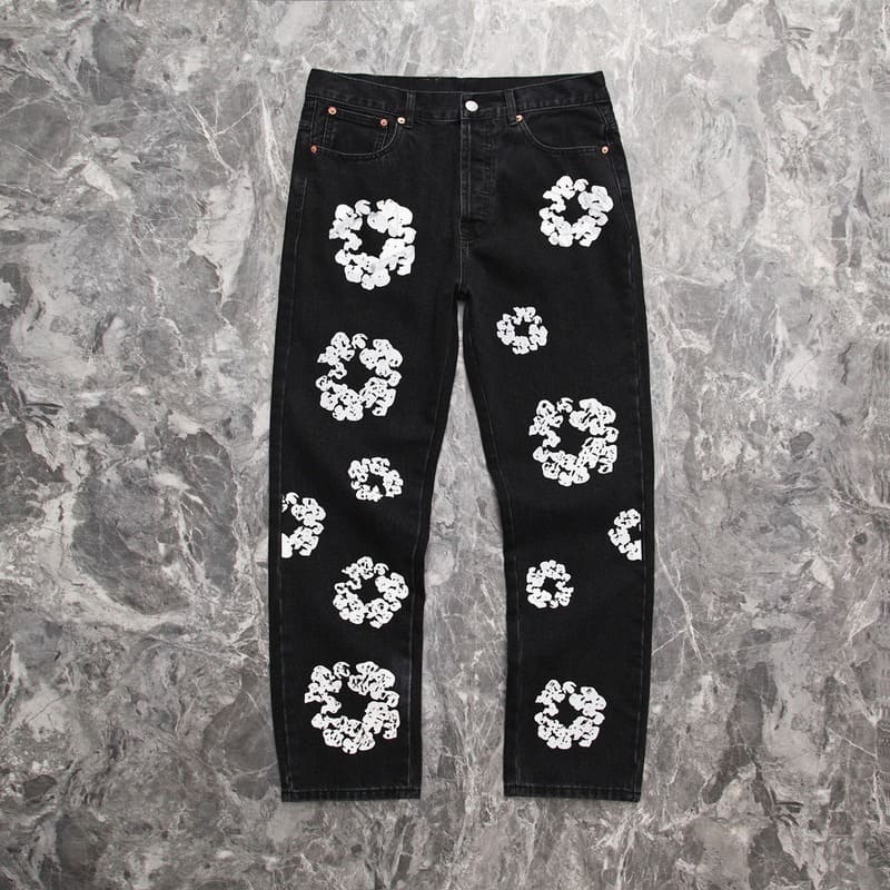 Calça Denim Tears x Levi's Cotton Wreath Jean Black - HYPER LIST