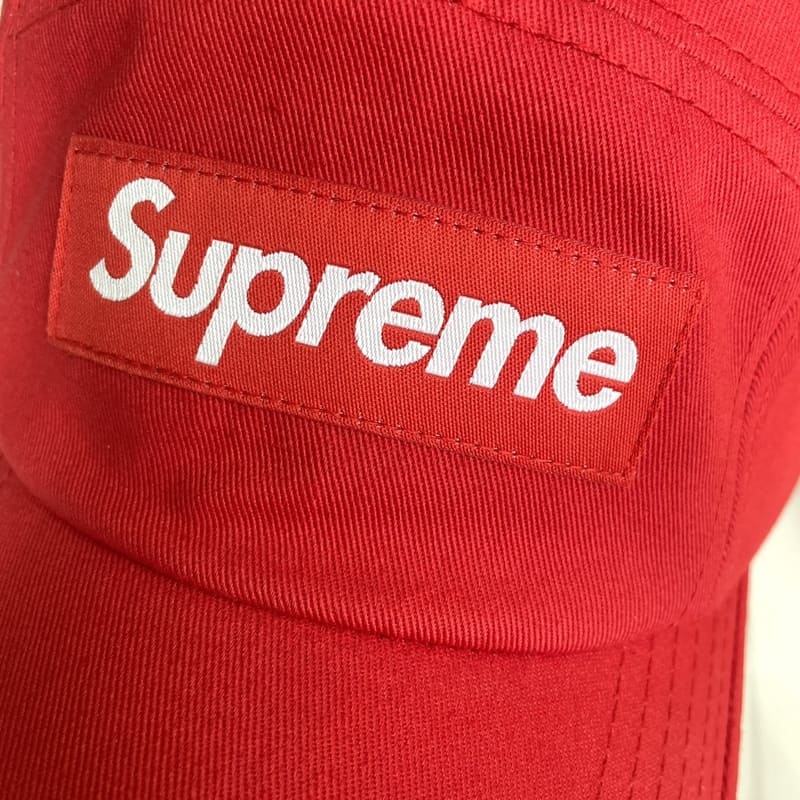 Boné Supreme Washed Chino Twill Camp Red - HYPER LIST