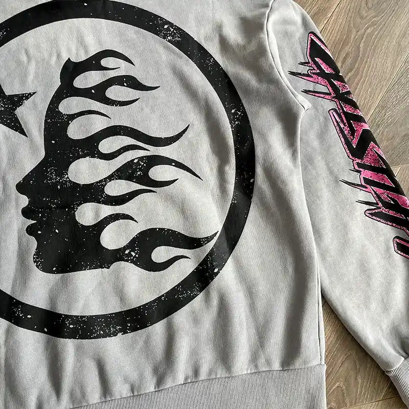 Hellstar Future Flame Grey/Pink Sweatshirt