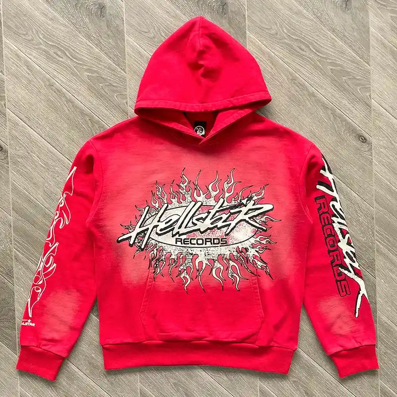 Hellstar Records Hoodie Red