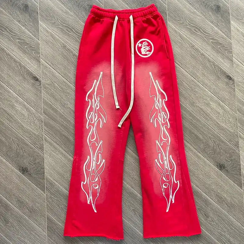 Hellstar Red Flare Sweatpants