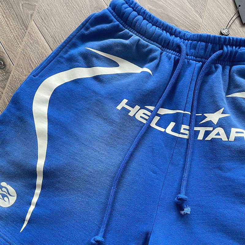 Hellstar Warm Up Shorts Blue - HYPER LIST