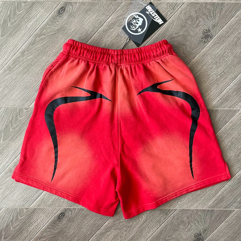 Hellstar Warm Up Shorts Red - HYPER LIST