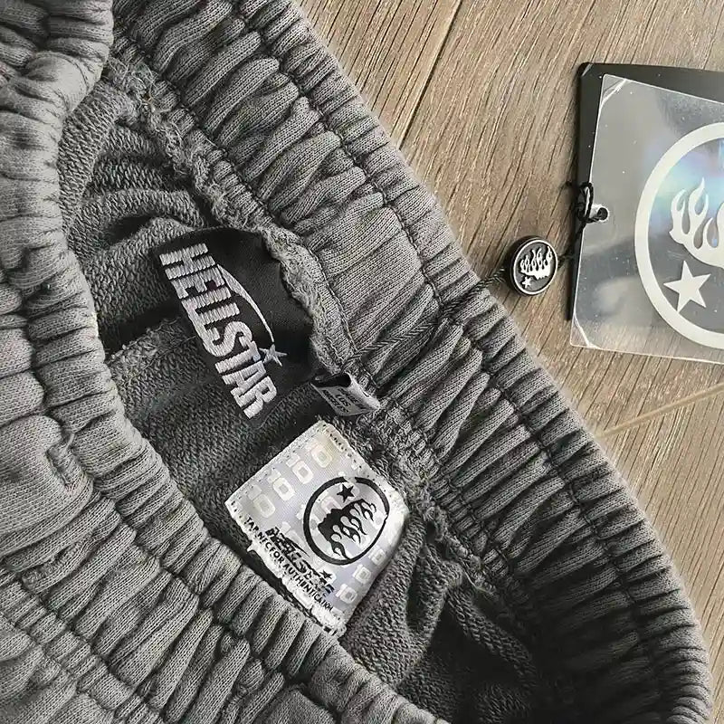 Hellstar Gray Future Flame Sweatpants