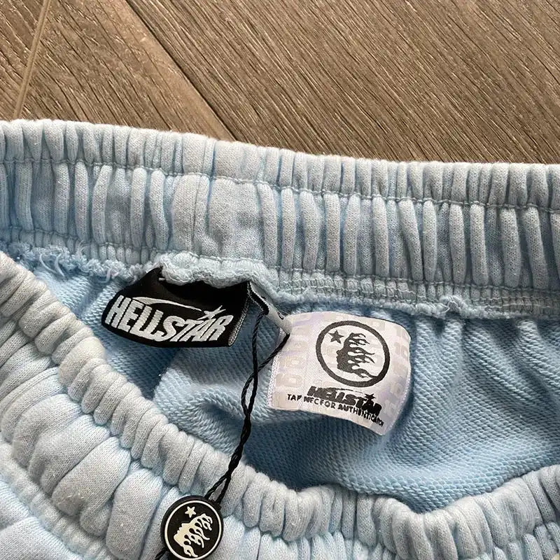Shorts Moletom Hellstar Sky Blue - HYPER LIST