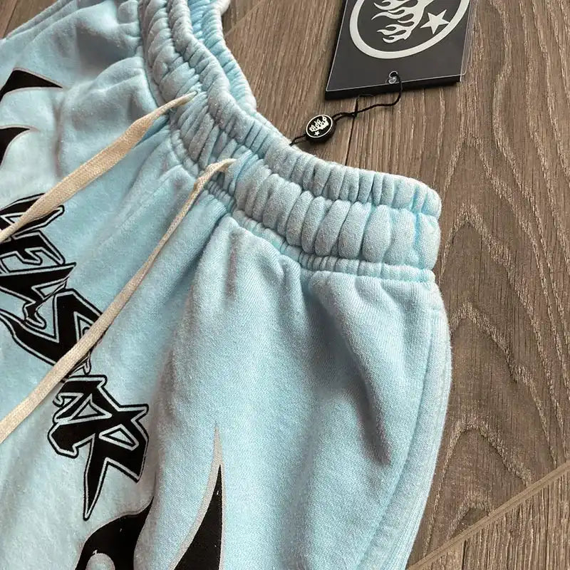 Shorts Moletom Hellstar Sky Blue - HYPER LIST