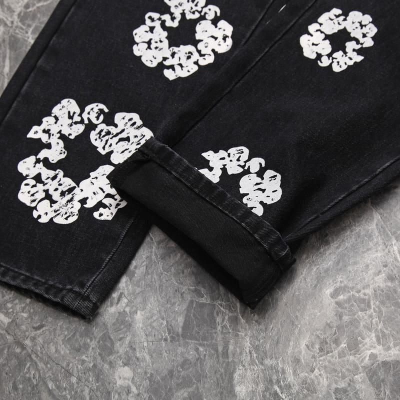 Calça Denim Tears x Levi's Cotton Wreath Jean Black - HYPER LIST