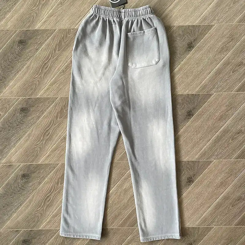 Hellstar Gray Future Flame Sweatpants