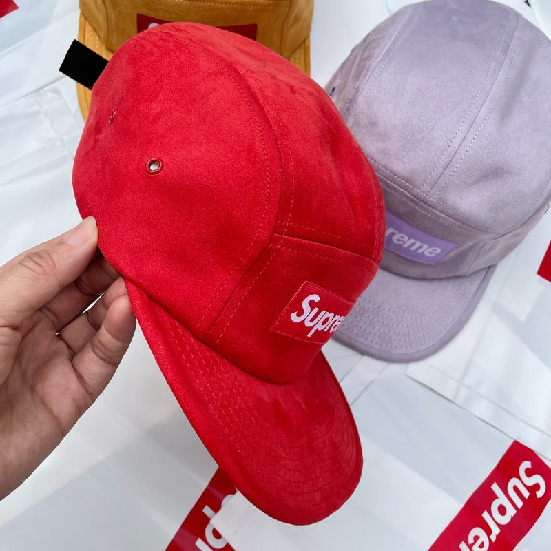 Boné Supreme Suede Camp Red - HYPER LIST