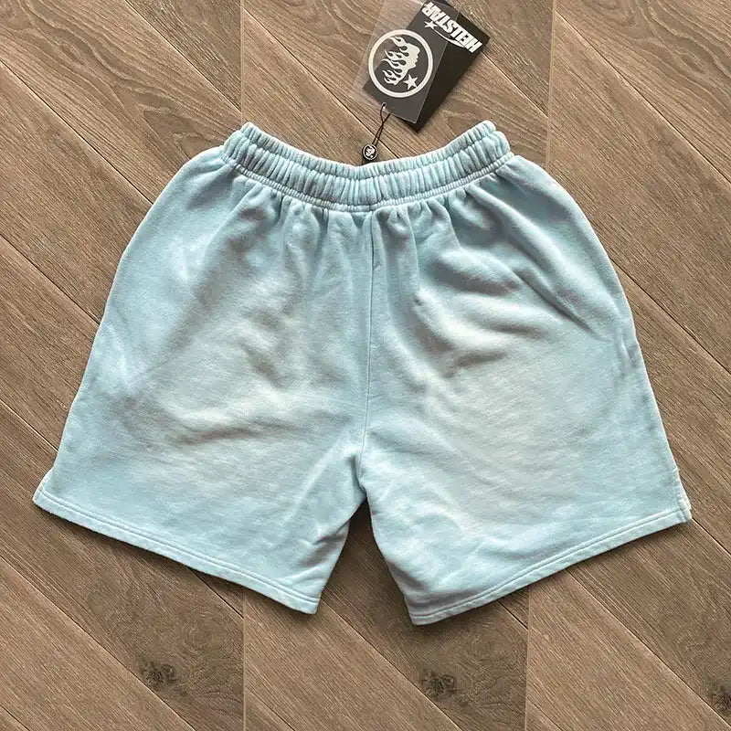 Shorts Moletom Hellstar Sky Blue - HYPER LIST
