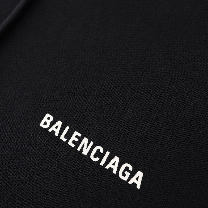 Balenciaga Classic Logo Hoodie Black BL008