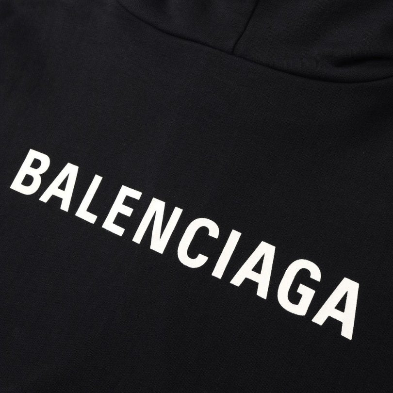 Balenciaga Classic Logo Hoodie Black BL008
