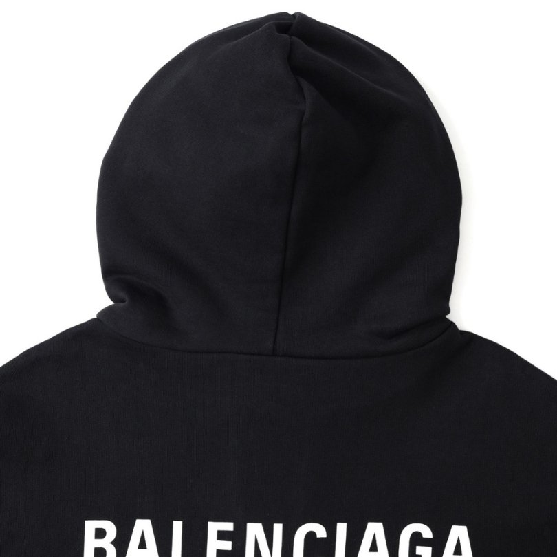 Balenciaga Classic Logo Hoodie Black BL008