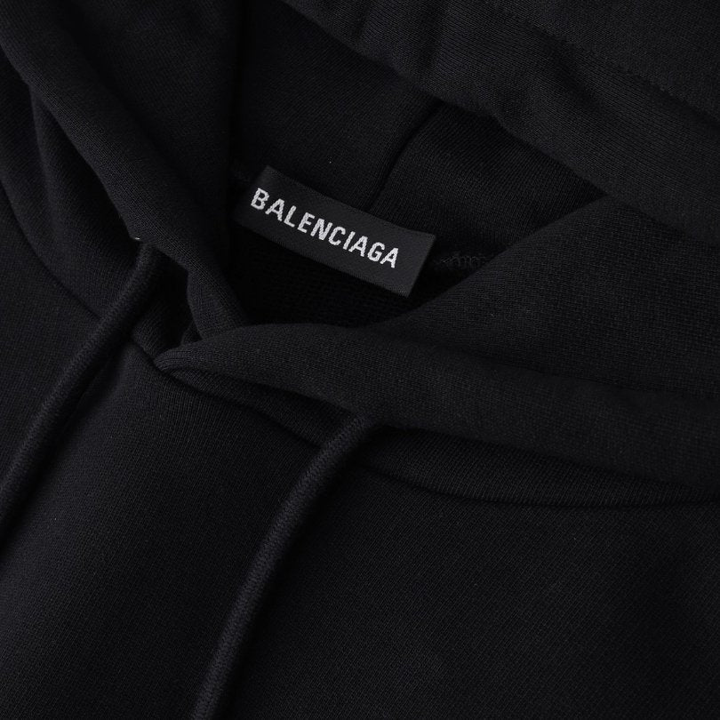 Balenciaga Classic Logo Hoodie Black BL008