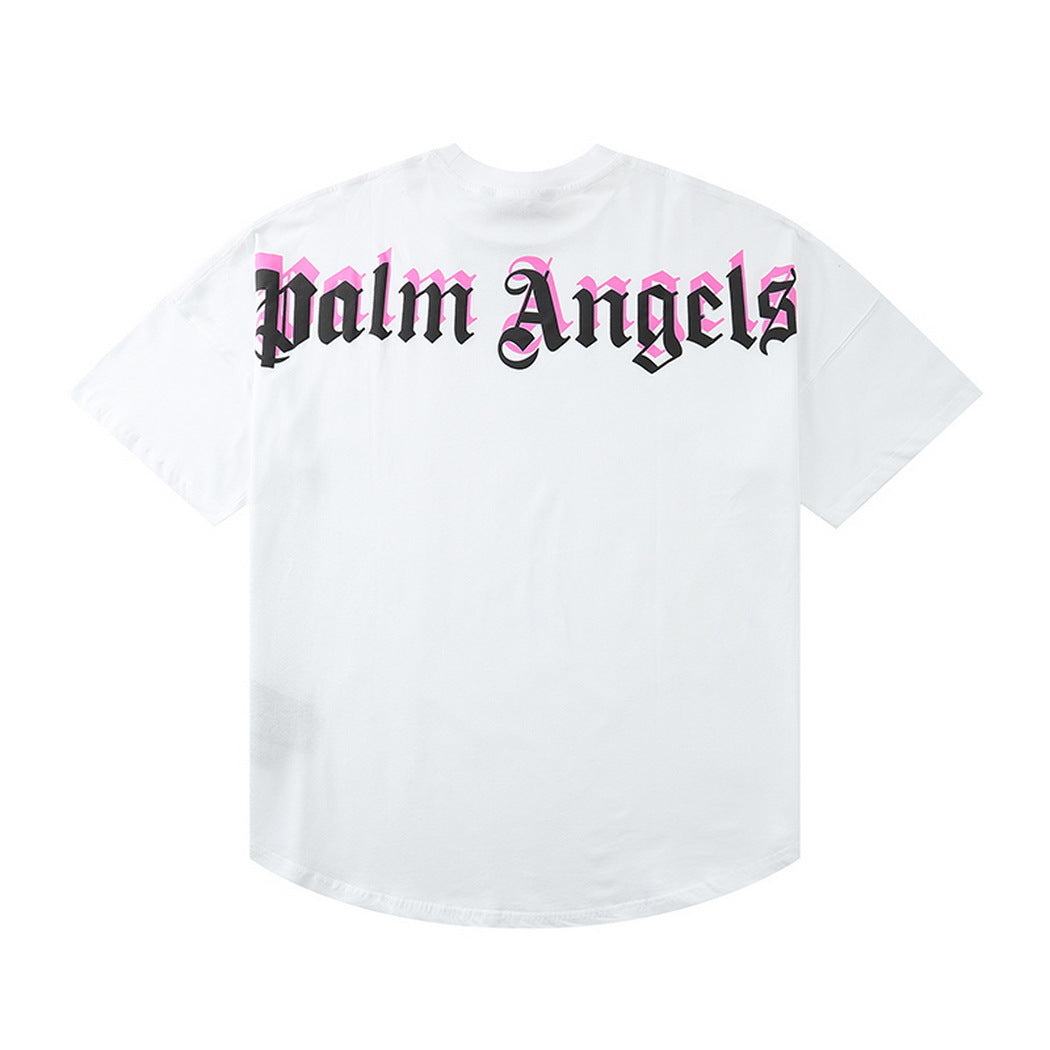 Camiseta Palm Angels Double Logo Oversized - HYPER LIST