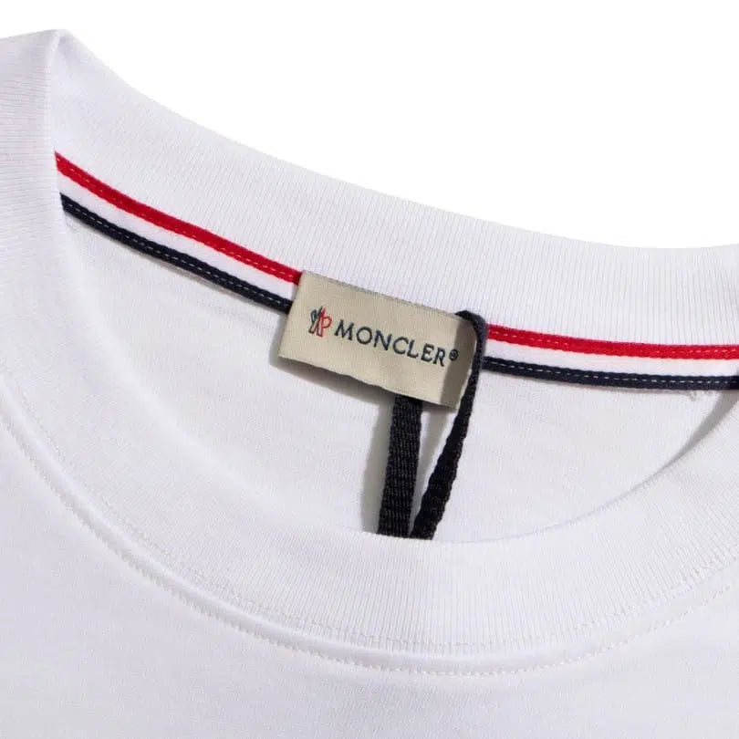 T-shirt Moncler White Logo Crewneck MCL028