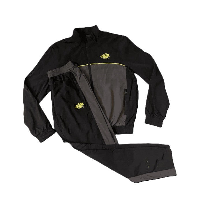 Conjunto Synaworld 'Syna Logo' Shell Preto/Cinza/Amarelo - HYPER LIST