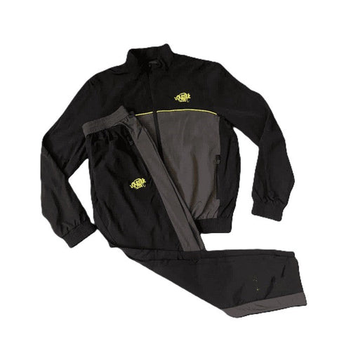 Conjunto Synaworld 'Syna Logo' Shell Preto/Cinza/Amarelo - HYPER LIST