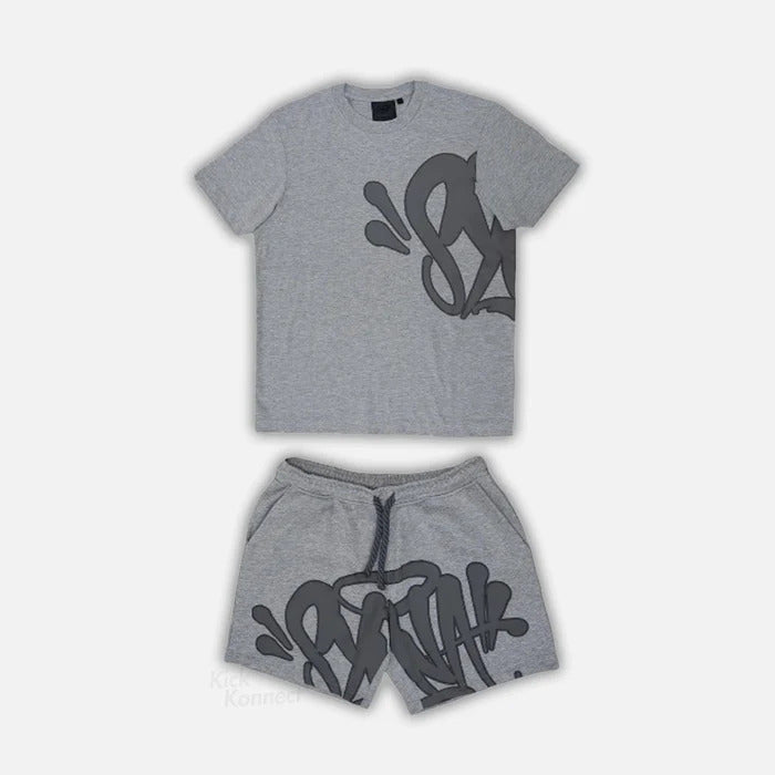 Conjunto Shorts Synaworld Cinza - HYPER LIST