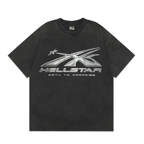 Camiseta Hellstar Washed Logo - HYPER LIST