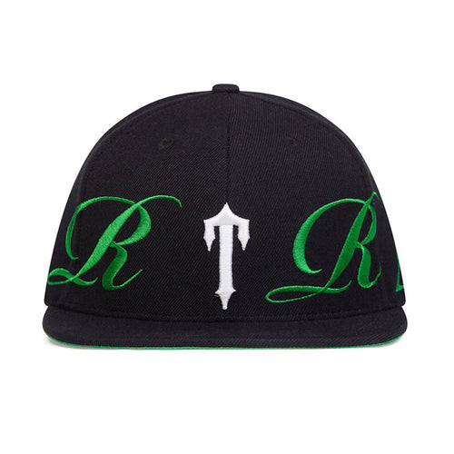 Trapstar Script Fitted Cap Black/Green - HYPER LIST