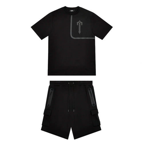 Conjunto Trapstar Irongate T Tech Zip Black - HYPER LIST