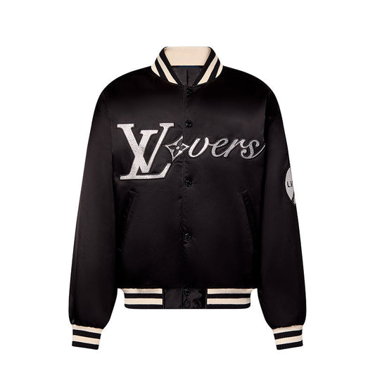 Jaqueta Louis Vuitton 'LV Lovers' Nylon Crystal Baseball - HYPER LIST
