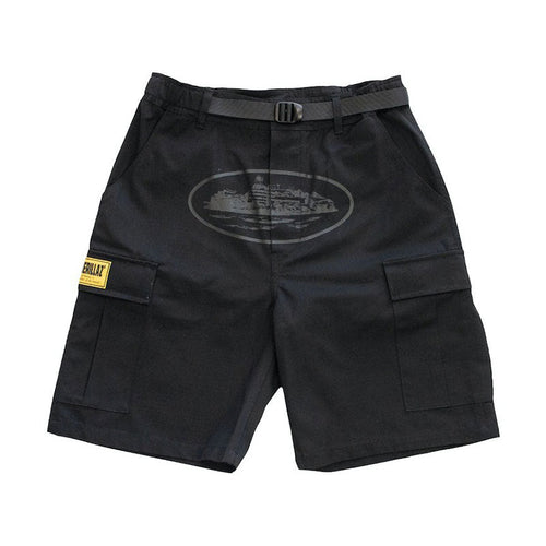Bermuda Cargo Corteiz Logo Preto - HYPER LIST