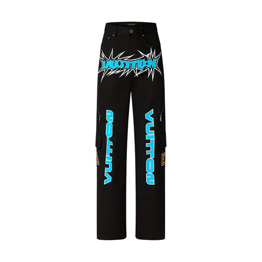 Calça Louis Vuitton Printed Denim - HYPER LIST