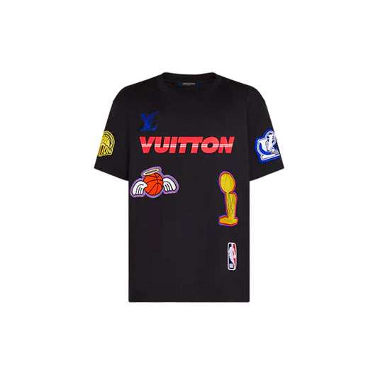 Camiseta Louis Vuitton x NBA Crossover Round Neck Printing - HYPER LIST