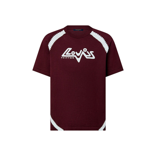 Camiseta Louis Vuitton Short-Sleeved Cotton Intarsia Crewneck - HYPER LIST