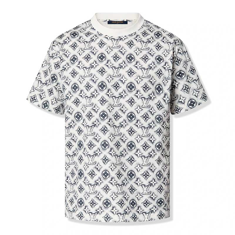 Camiseta Louis Vuitton Monogram White Deep Black - HYPER LIST