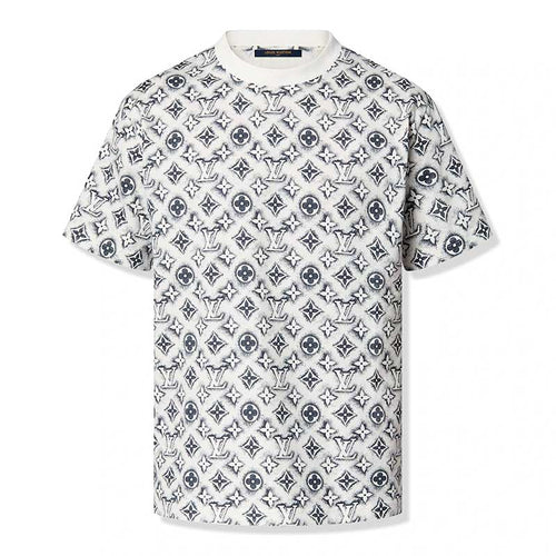 Camiseta Louis Vuitton Monogram White Deep Black - HYPER LIST
