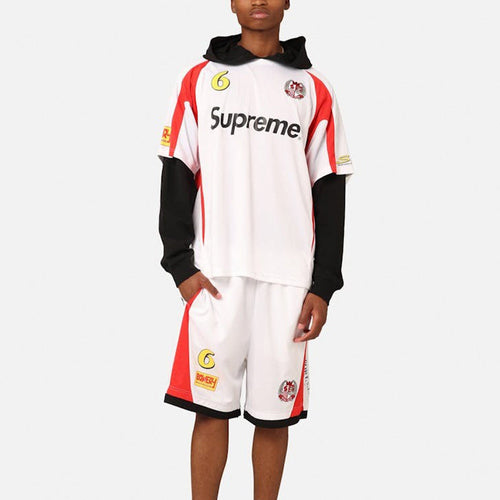 Conjunto Supreme Hooded Soccer Branco - HYPER LIST