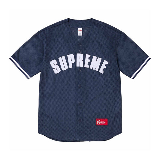 Camiseta Supreme Ultrasuede Mesh Baseball Azul - HYPER LIST
