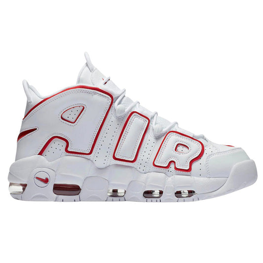 Nike Air More Uptempo White Varsity Red Outline - HYPER LIST