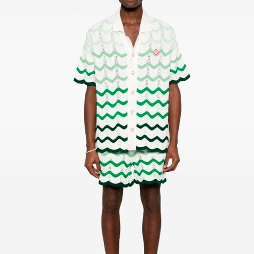 Conjunto Casablanca Crochê Gradiente Verde - HYPER LIST